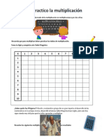 Ficha Multiplicación Por Dos Cifras. 4° 2020 PDF