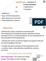 Concepts and Definitions-: - Today's Objectives: In-Class Activities