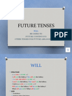 Future Continuous Other Tenses For Future Arrangements