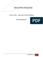 Critical Thinking Module