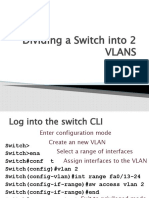 Dividing A Switch Into 2 VLANS