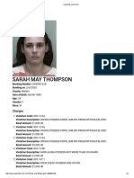 Sarah May Thompson - Mugshot Case 42 2020 CF 000516 Cfaxxx