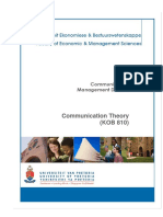 Communication Theory (KOB 810)