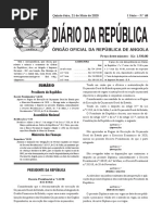 Lei nº 141-20 de 21 de Maio, Regras de Execução do OGE 2020