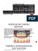 Tartrul dentar. Compoziţia chimică. Mecanismul de formare a tartrului dentar