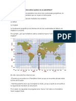 Cómo Ubicar Puntos en Un Planisferio