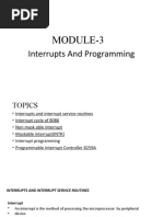 Module-3: Interrupts and Programming