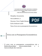 Relaxamento Das Hipóteses Do Modelo Classico