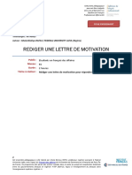 B1 Rédiger Une Lettre de Motivation Enseignant