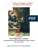 26 de Mayo. San Felipe Neri Opio y Ordinario