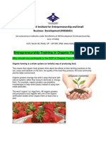 Entrepreneurship Training in Organic Farming Business 28 Apr 2018