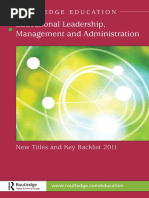 Education Leadership Management and Admin 2011 Us
