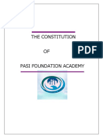 The Constitution of Pafa 1