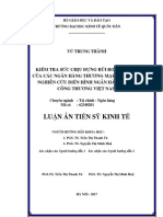 LA02.072 - Kiểm tra sức chịu đựng rủi ro tín dụng của các ngân hàng thương mại Việt Nam - Nghiên cứu điển hình Ngân hàng TMCP Công thương Việt Nam