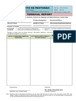 Kolehiyo ng Pantukan Terminal Report Form