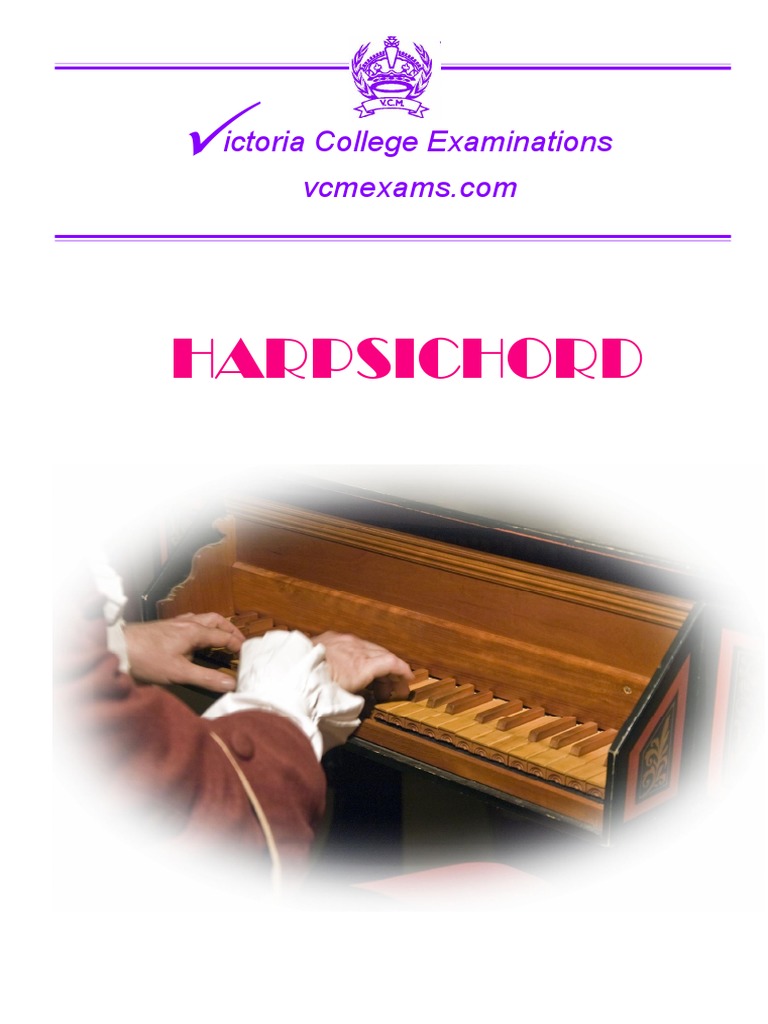 Harpsichord Ictoria College Examinations PDF Chord (Music) Test