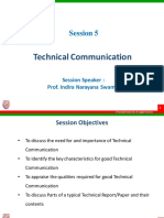 Session 5 - Technical Communication