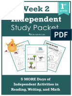 Independent Study Packet 1st Grade Week 2 PDF