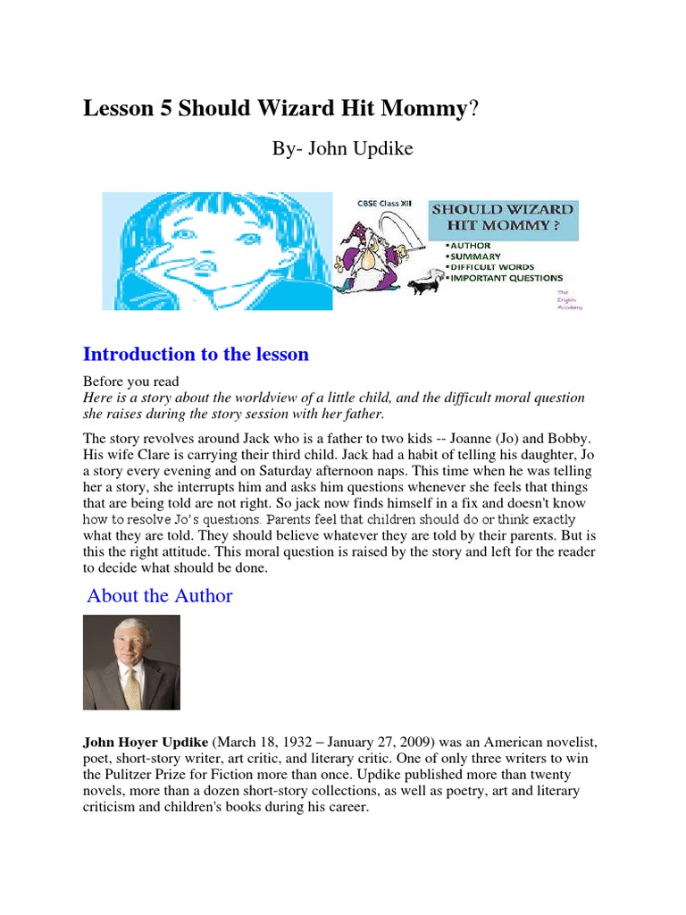 Lesson 5 Should Wizard Hit Mommy PDF