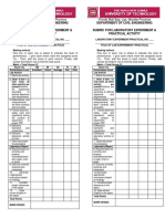 Rubric for Lab Experiment and Practical Activity