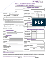 Personal Credit Application Form: Part A: (To Be Completed by The Applicant) 1. 5