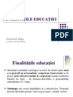 Finalitatile Educatiei