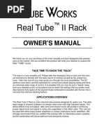 Real Tube II Rack: Owner'S Manual