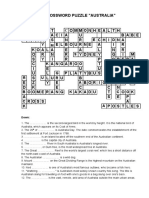 Crossword Puzzle Australia