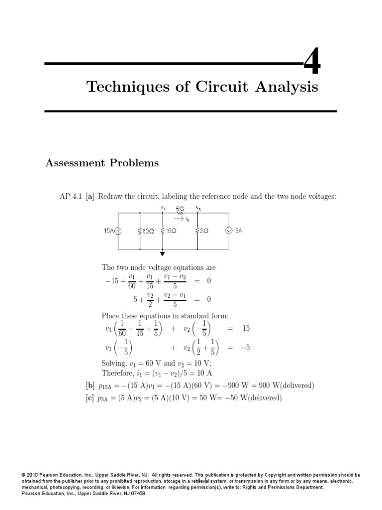 Chap 4 PDF | PDF | Electrical Network | Series And Parallel Circuits