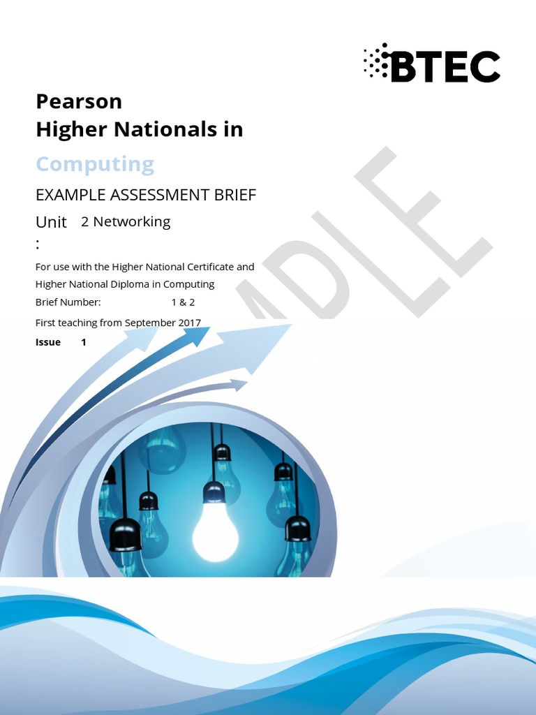 Pearson Higher Nationals In Computing PDF Computer Network