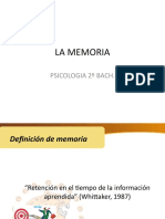 Repositorio Definicion de Memoria y Olvido
