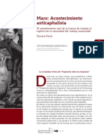 Víctor Manuel Moncayo Marx Como Acontecimiento Anticapitalista Rev Izq 77 PDF