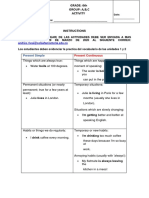 GRADE: 6th Group: A, B, C Activity: Present Simple