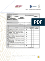 Lista de cotejo Cuadro comparativos