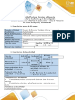 Guía de actividades y rúbrica de evaluación - Tarea 2 - Creación de texto descriptivo, autorretrato (1).docx