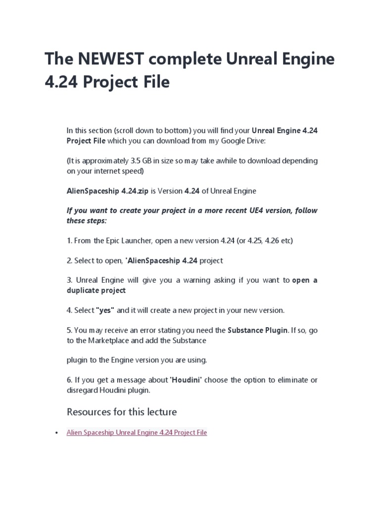 Download Alien Spaceship UE4.24 Project | PDF | Games & Activities ...