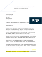 BRASIL Hay Que Generar Un Reascenso Del Movimiento de Masas