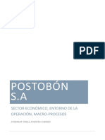 Postobon S.A Sector Economico ENTORNO DE