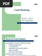 Fault Modeling