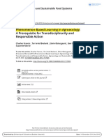 2012, Phenomenon-Based Learning in Agroecology: A Prerequisite For Transdisciplinarity and Responsible Action