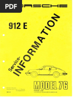 Porsche 912E Service Information