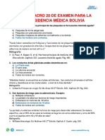 Simulacro de Examen para La Residencia Médica Bolivia