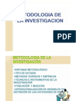 Metodologia A La Investigacion PDF