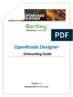 Openroads Designer: Onboarding Guide