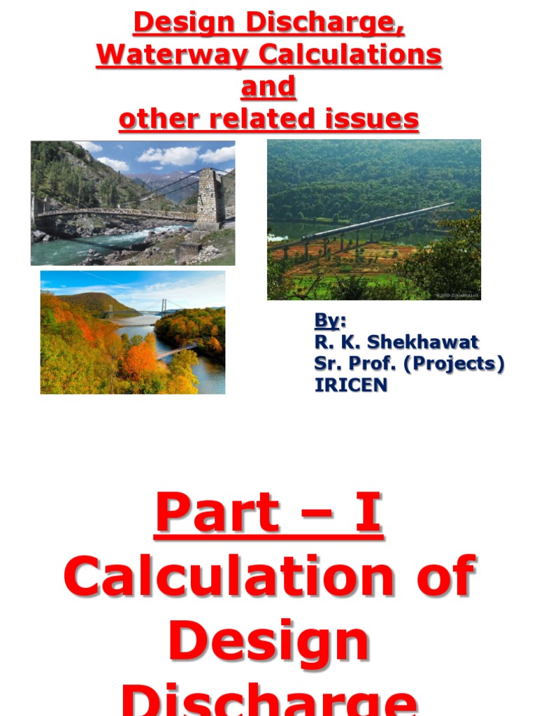 Design Discharge for Waterways | PDF | Flood | Discharge (Hydrology)