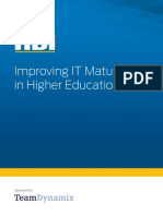 Improving IT Maturity in Higher Education: Sponsored by