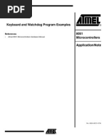 Keyboard and Watchdog Program Examples: Application Note