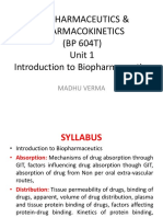BP 604T Biopharmaceutics Introduction
