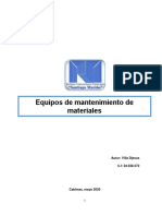 Equipos de Mantenimiento de Materiales