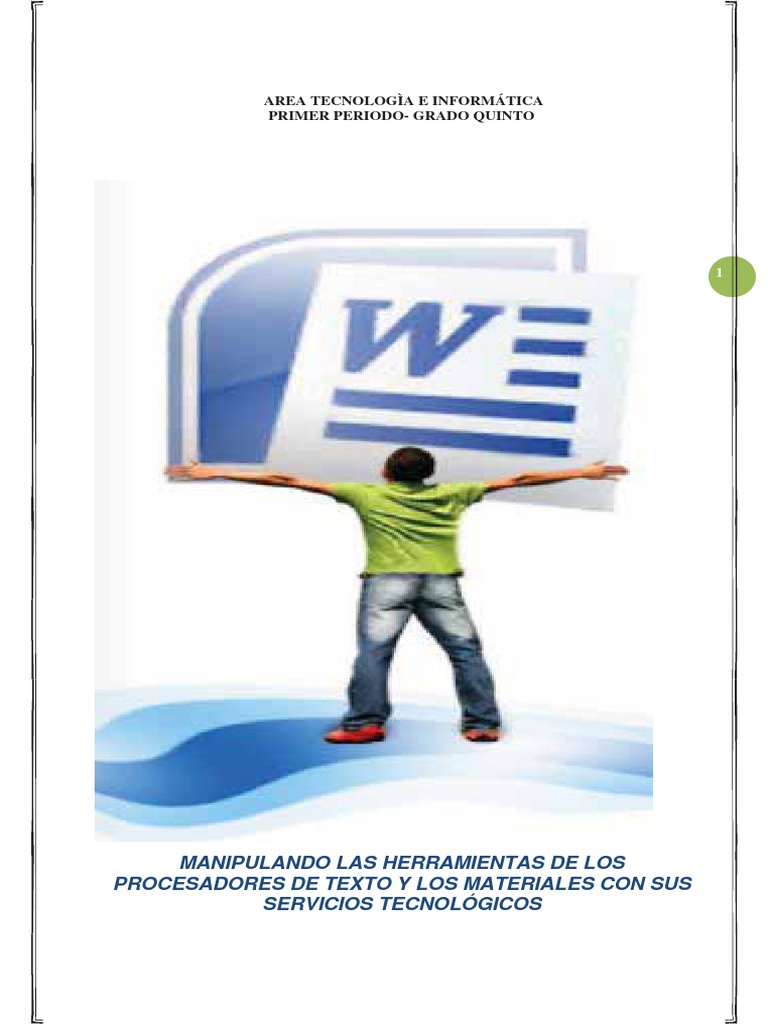 Herramientas de Word para Quinto Grado | PDF | Microsoft Word ...